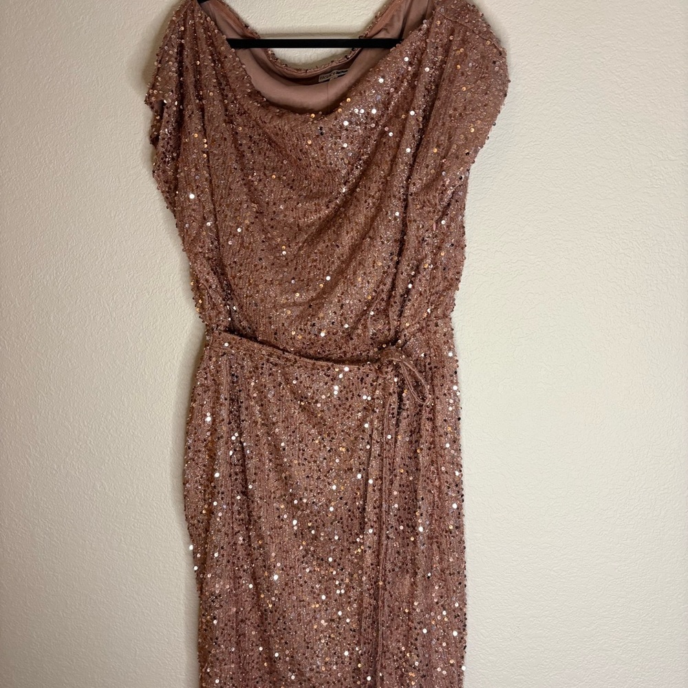 Sequin Rose Gold Dress